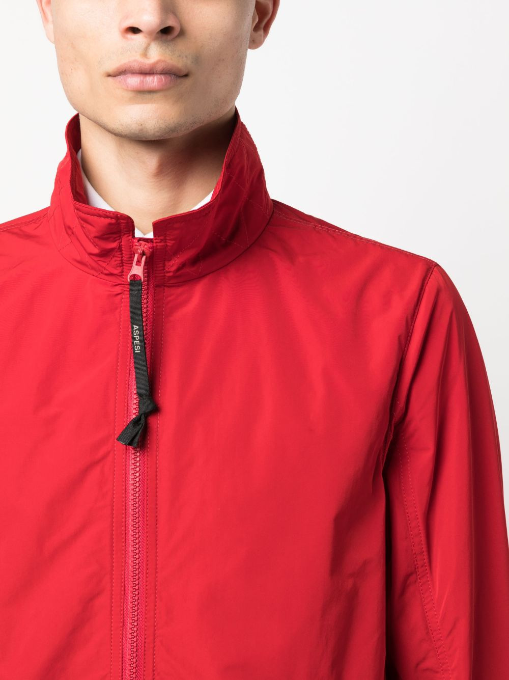 high-neck zip-up jacket - 5