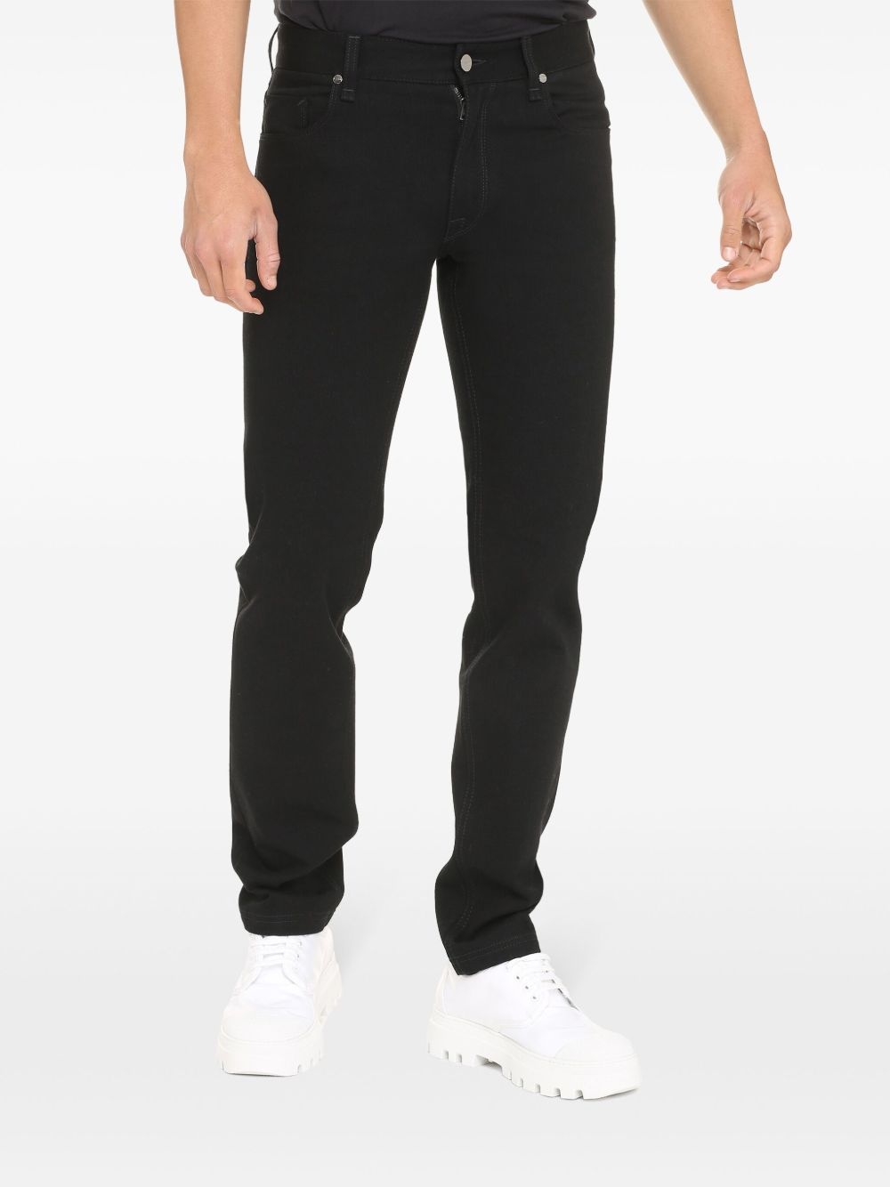 FF embroidered slim-fit jeans - 2