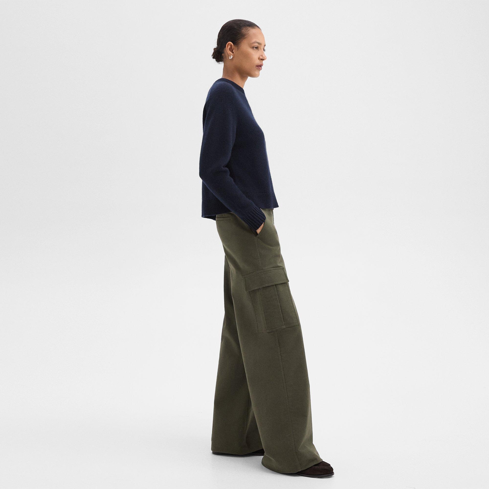 Wide-Leg Cargo Pant in Moleskin Twill - 3