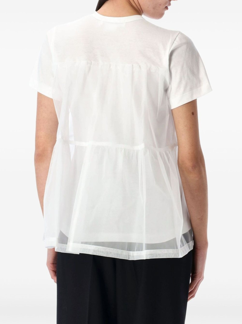 Comme des Garçons GIRL tulle-panels T-shirt outlook