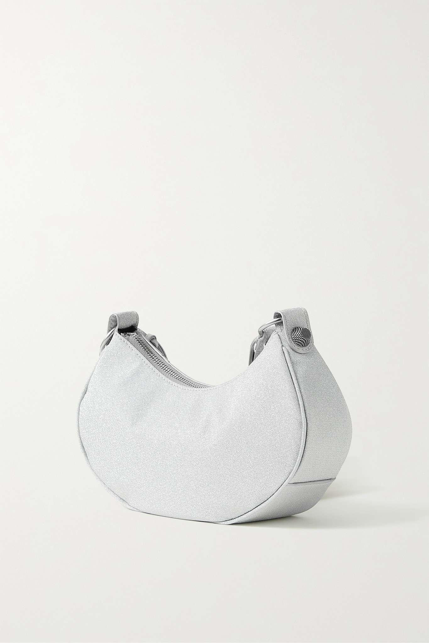 Cagole XS studded metallic canvas shoulder bag - 3
