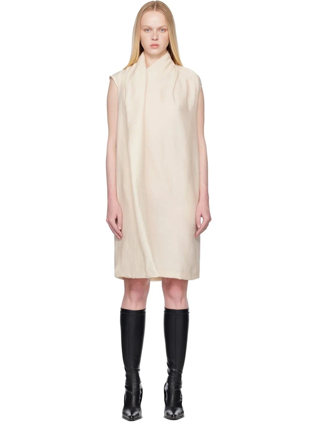 Off-White Scarf Midi Dress - 1