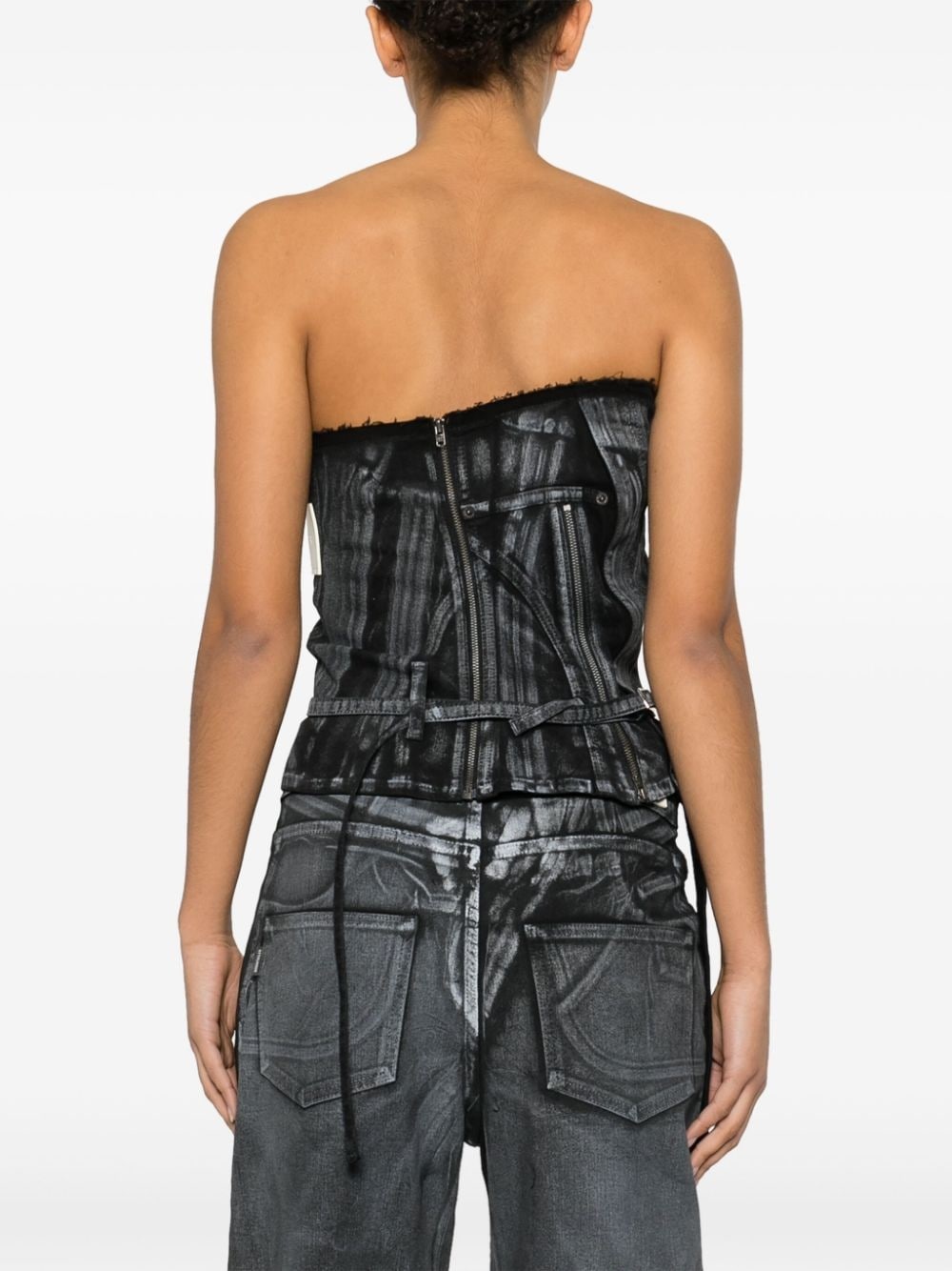zip-detail tube top - 4