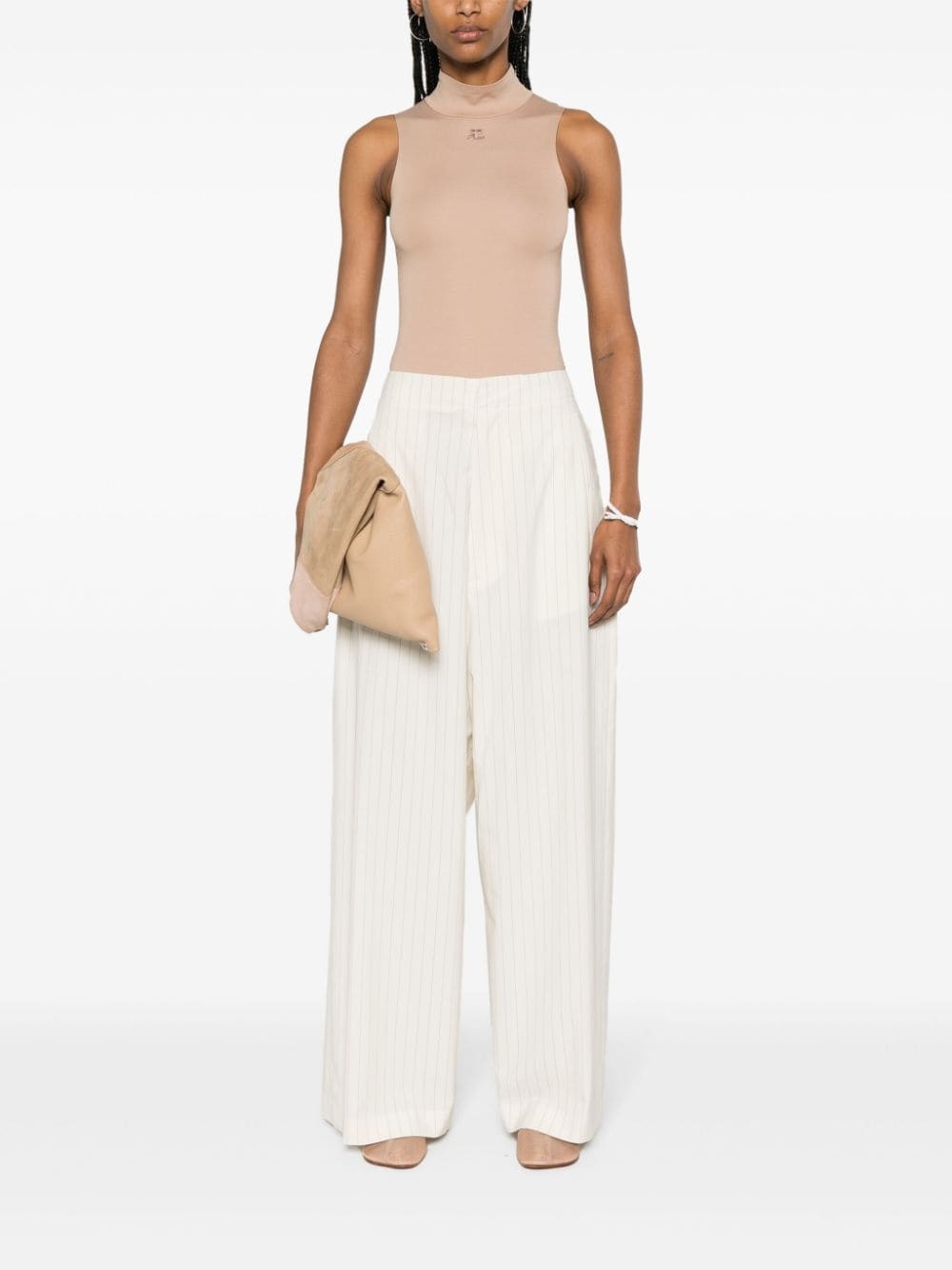 pinstriped palazzo pants - 2
