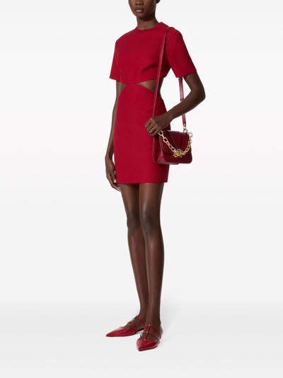 Valentino Crepe Couture cut-out minidress outlook