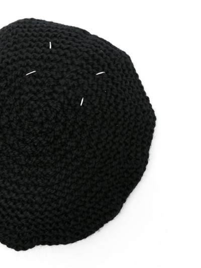 Maison Margiela chunky-knit beret hat outlook