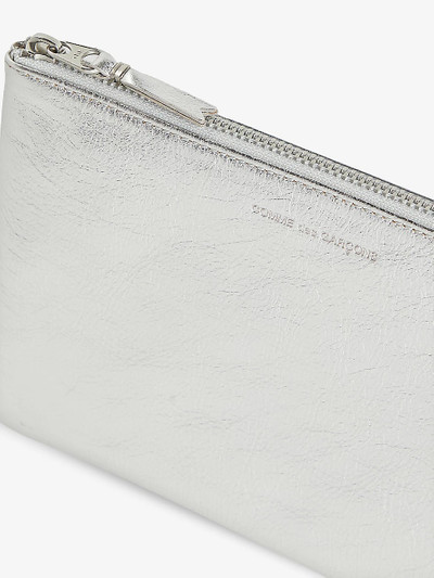 Comme Des Garçons Logo-embossed leather pouch outlook