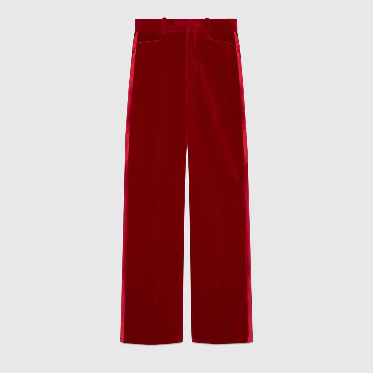 Stretch velvet flared pant - 1