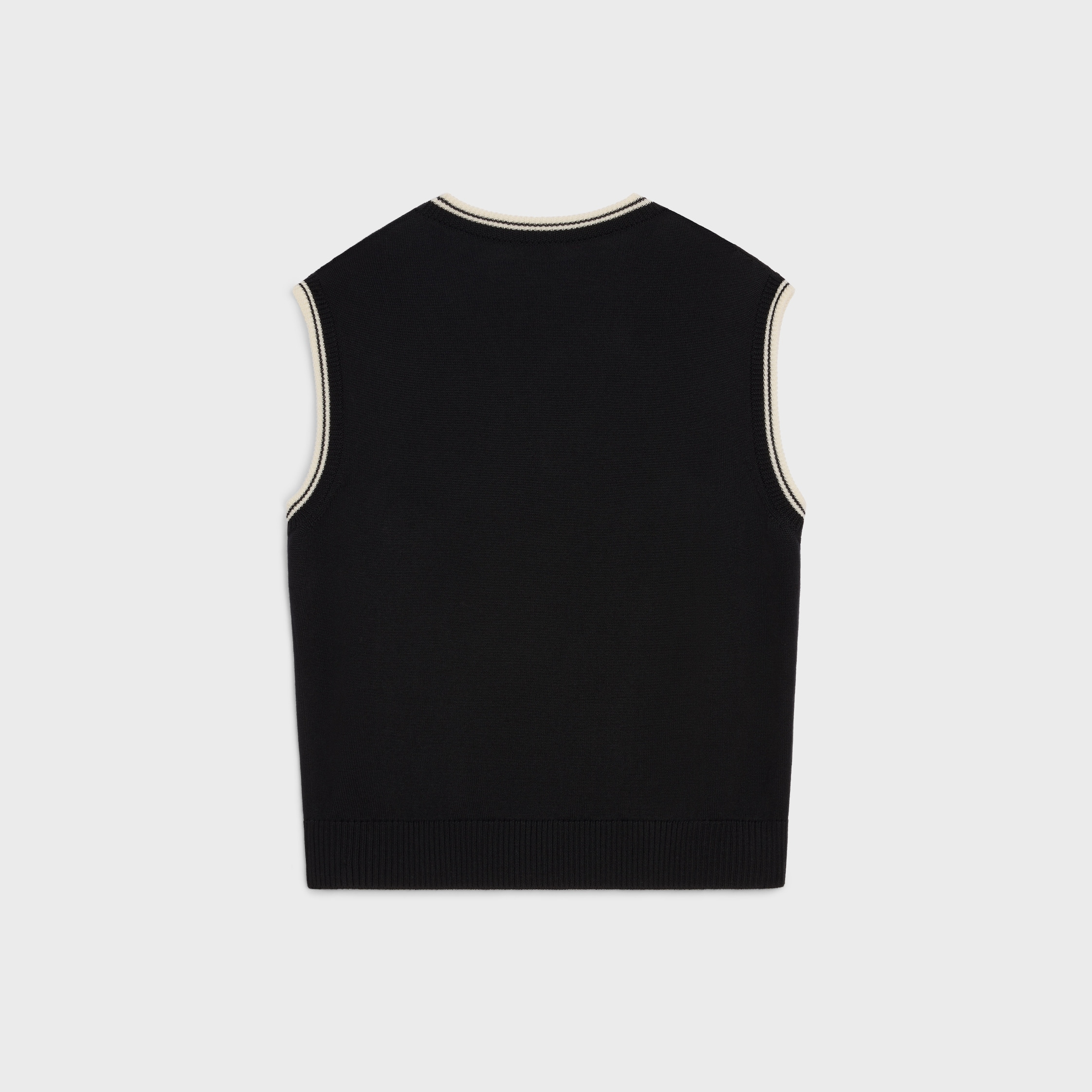 triomphe V-neck sweater in wool - 2