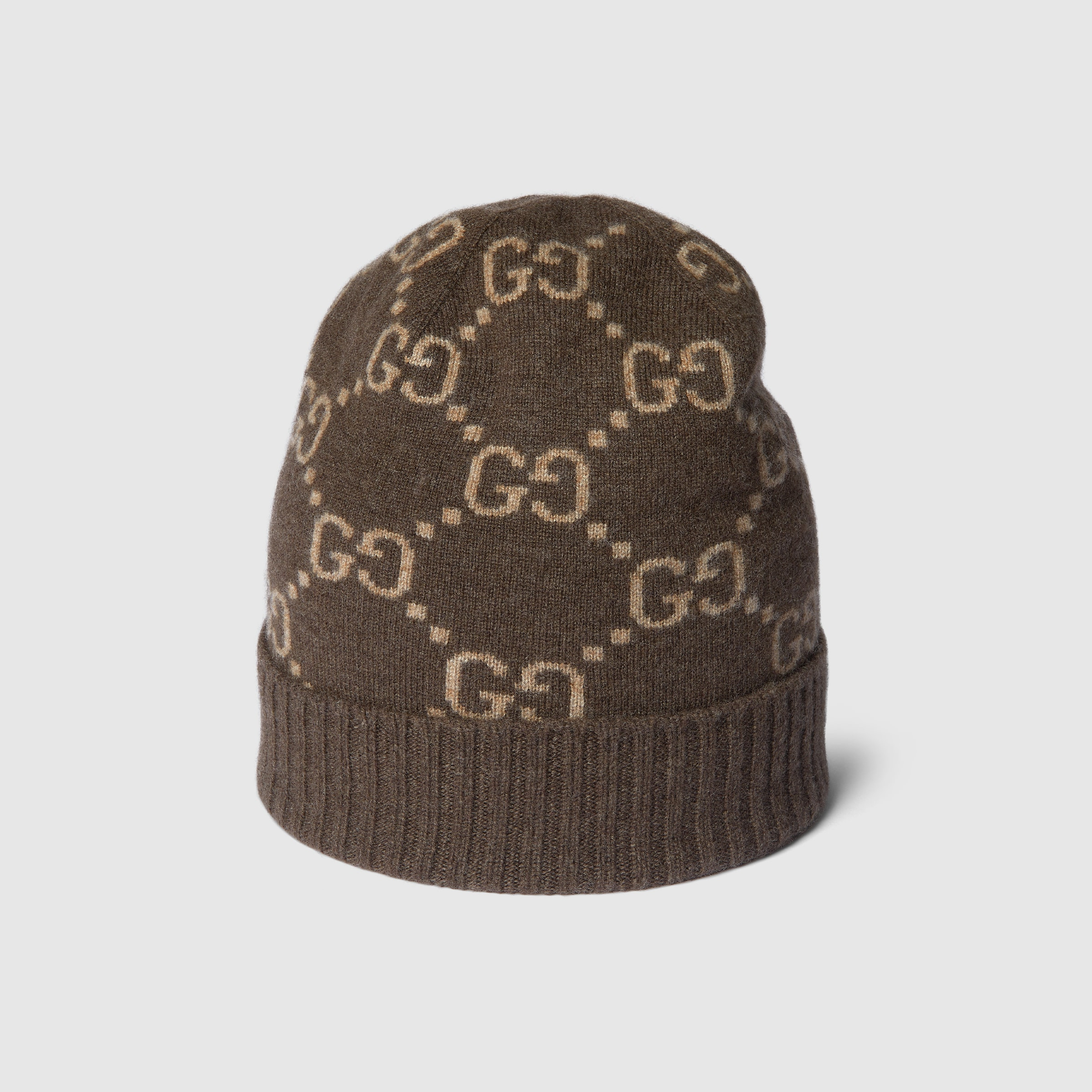 GG cashmere jacquard hat - 1