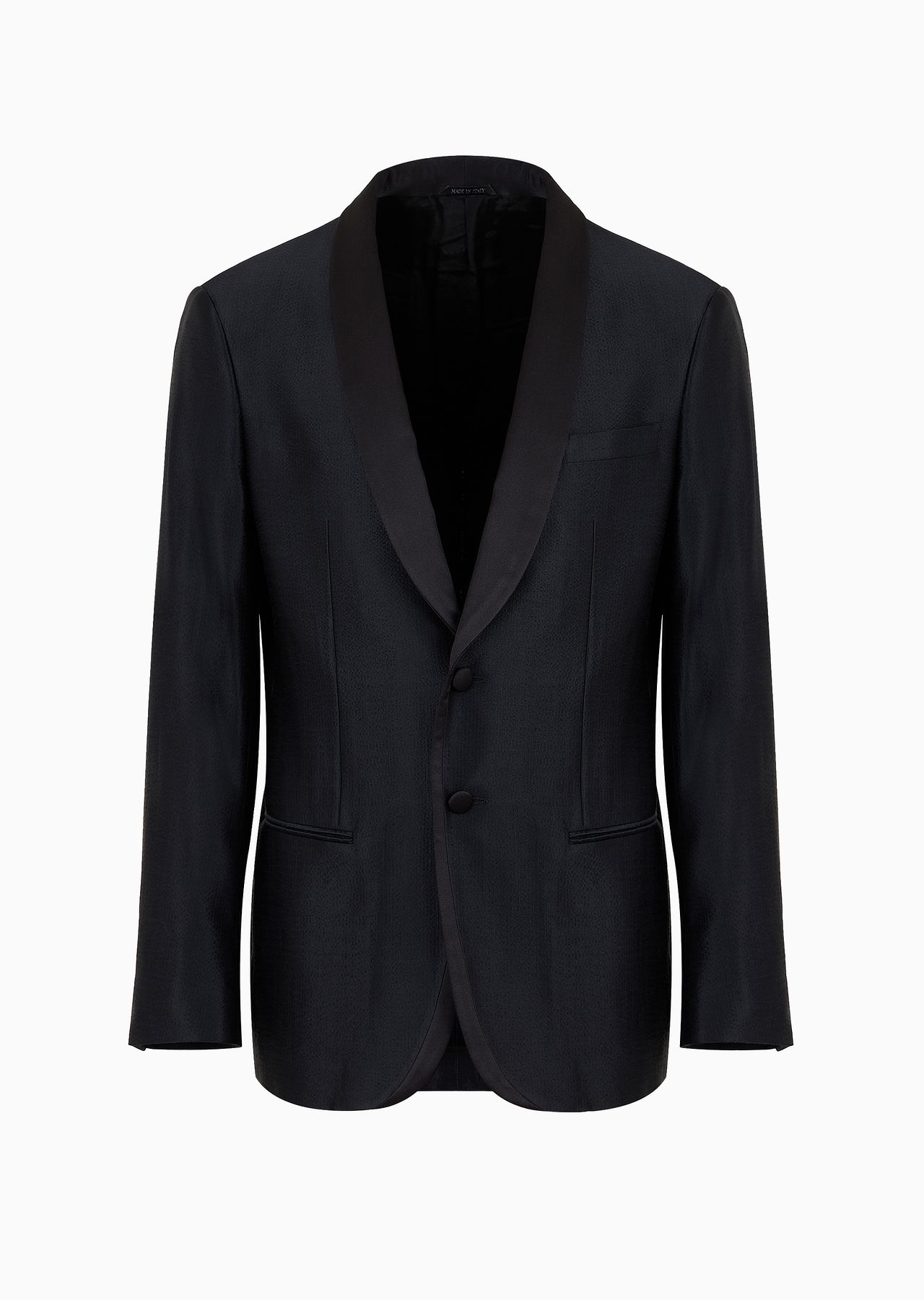 Soho line wool and silk satin tuxedo jacket - 1