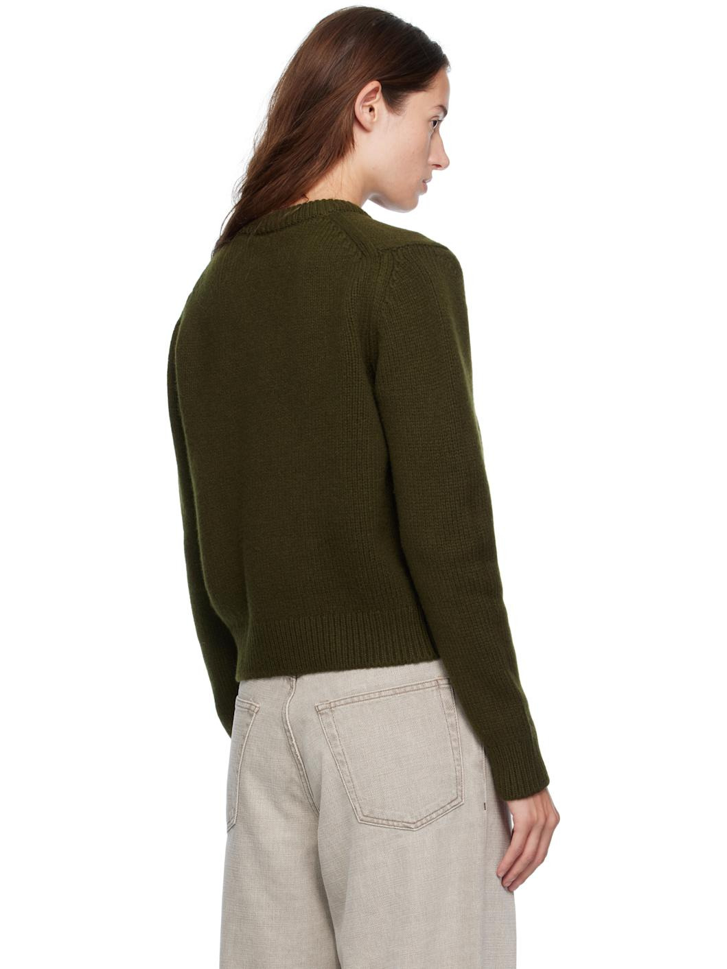 Green Glenn V-Neck Sweater - 3