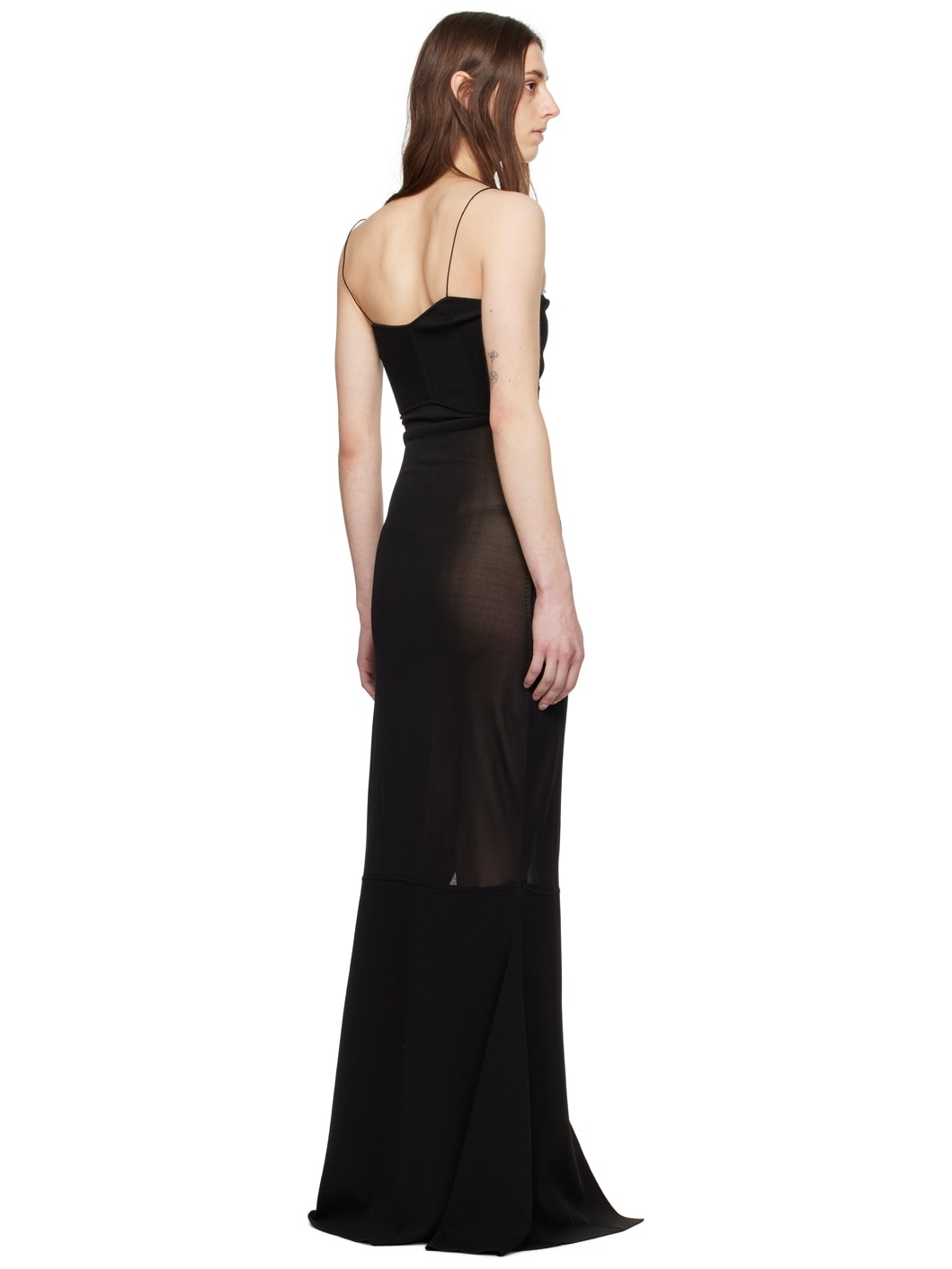 Black Les Sculptures 'La robe Fino' Maxi Dress - 3