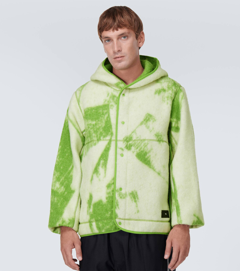 Printed wool-blend fleece jacket 3