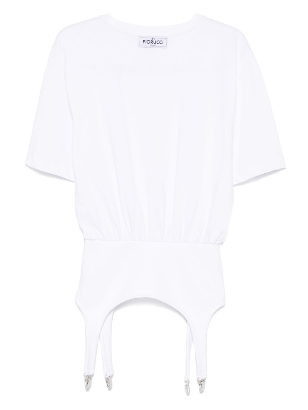 suspenders-detailed T-shirt - 2
