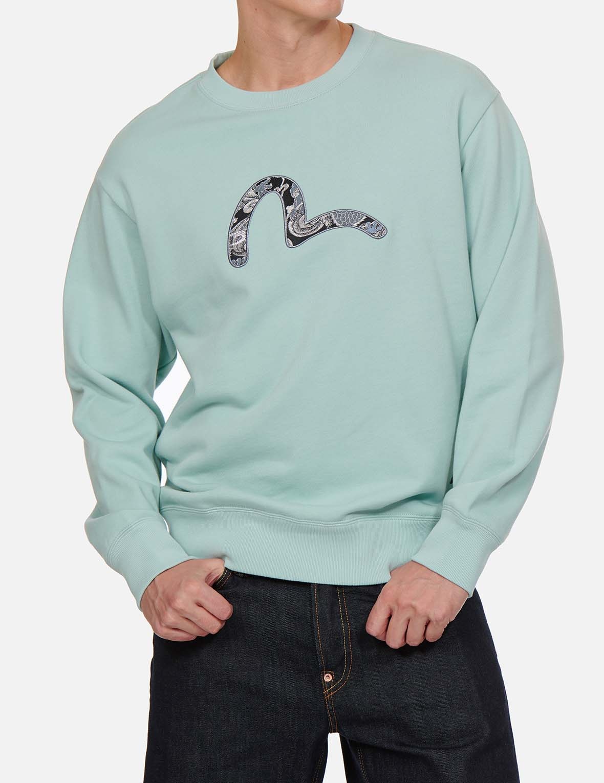 BROCADE SEAGULL APPLIQUÉ SWEATSHIRT - 3