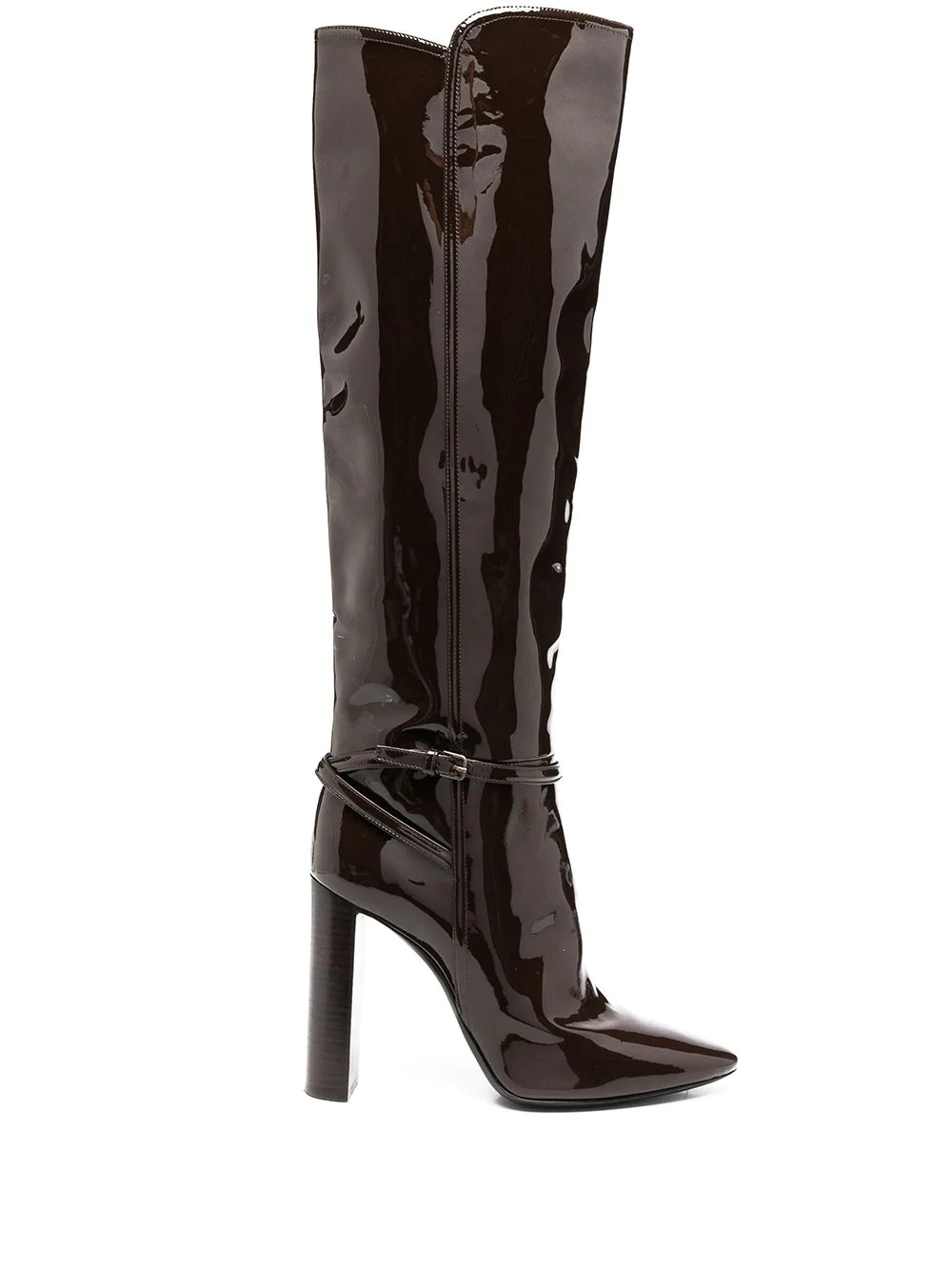 patent leather 105mm boots - 1