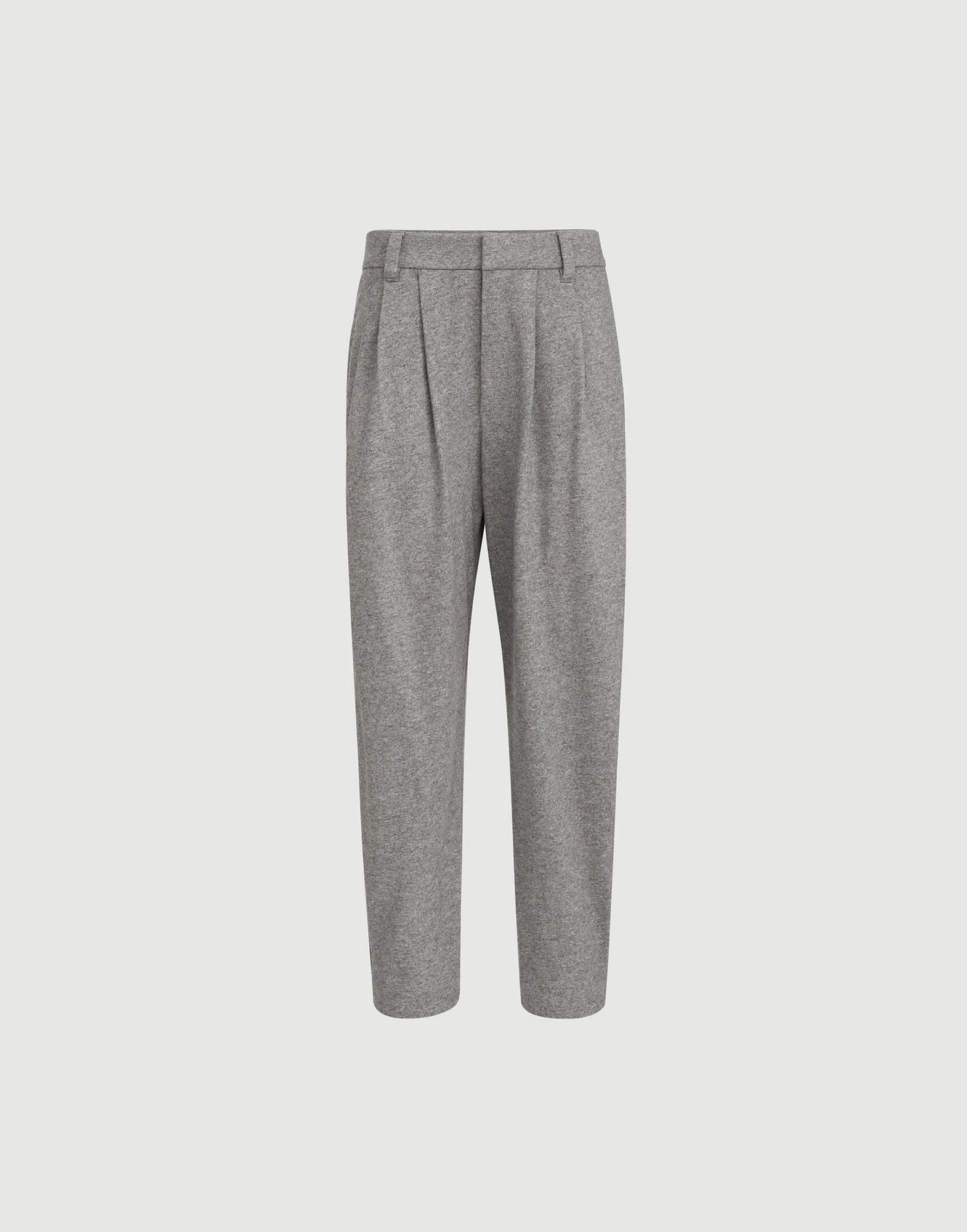 Cashmere jersey tailored trousers - 1