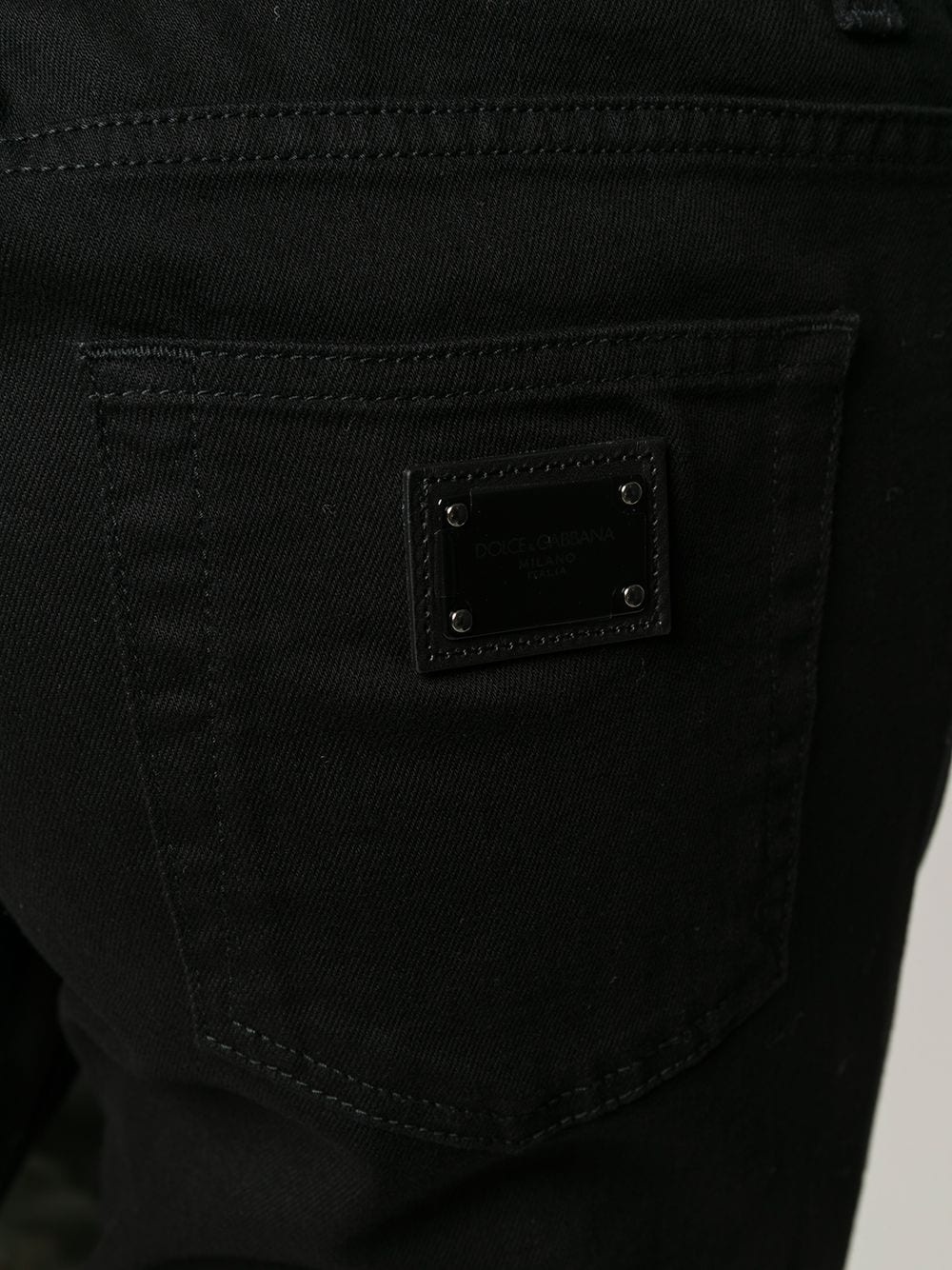 logo-patch straight-leg jeans - 5