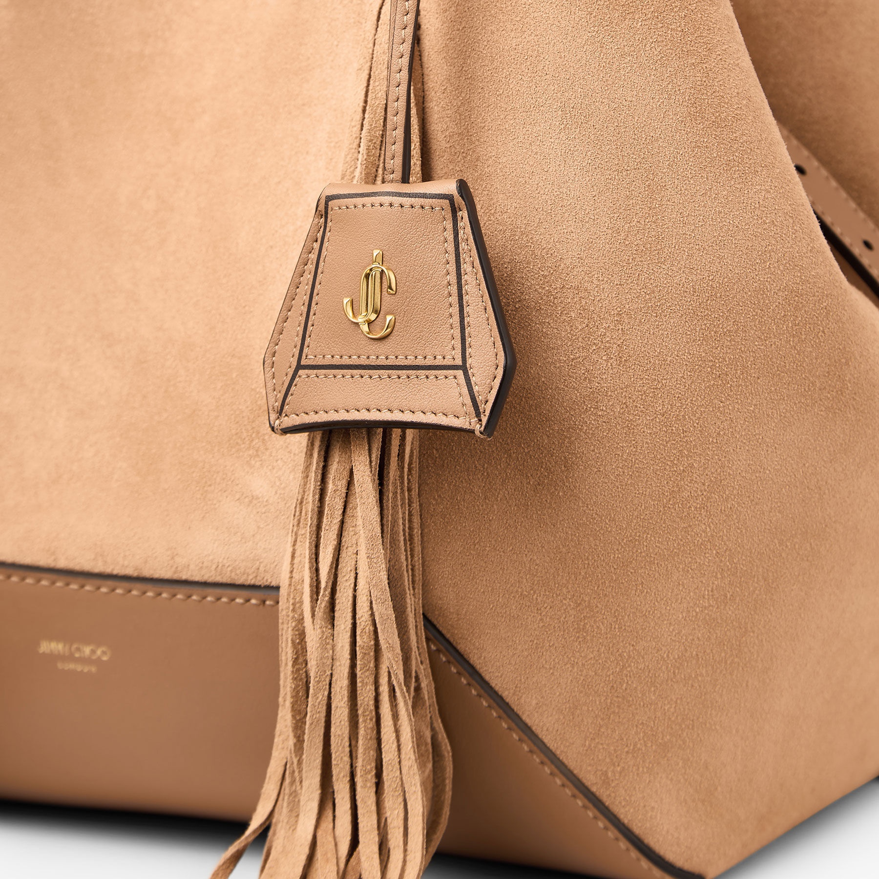 Diamond Tote M
Toffee Suede Tote Bag With Fringes - 4