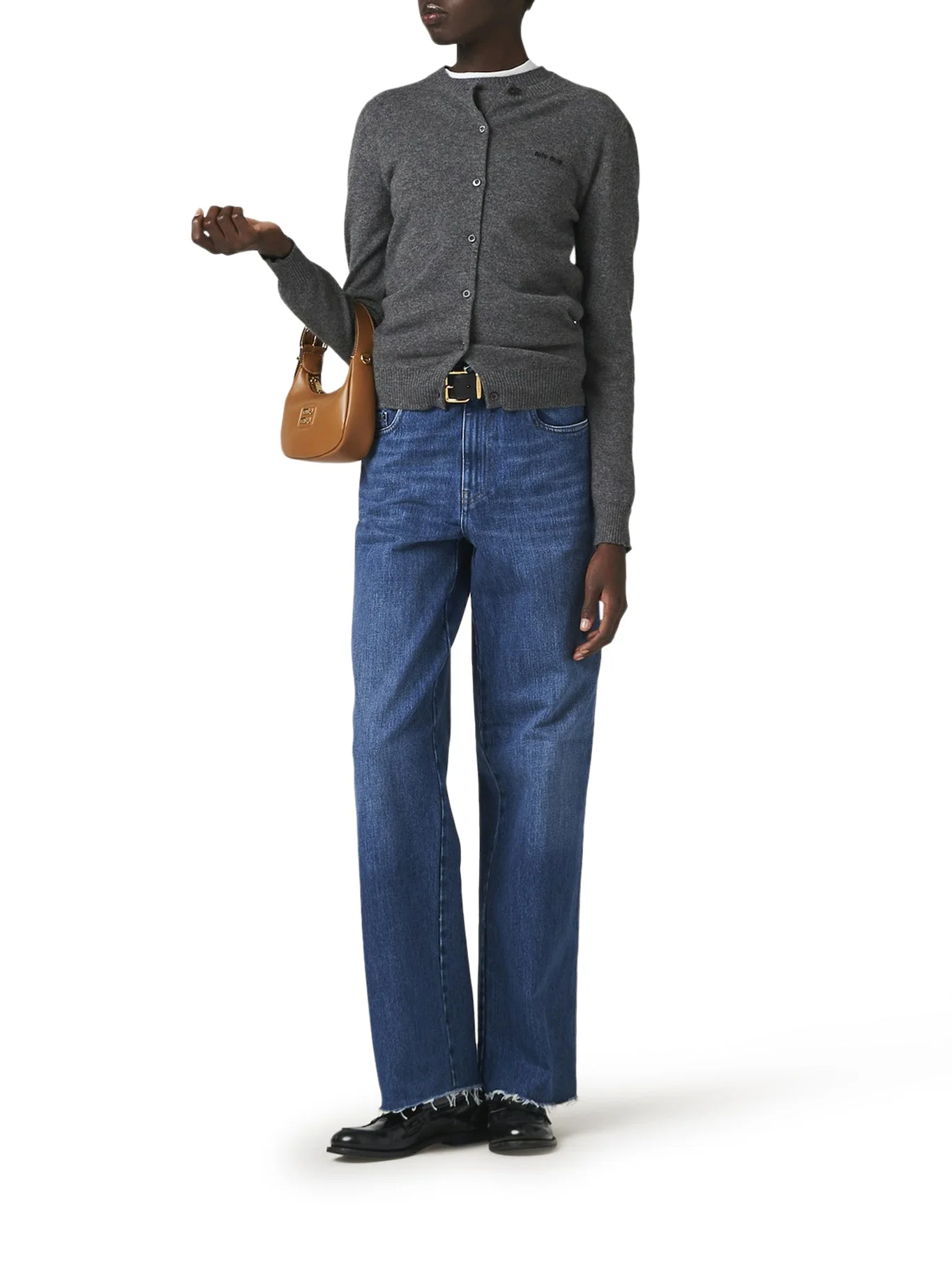 FIVE-POCKET DENIM TROUSERS - 1