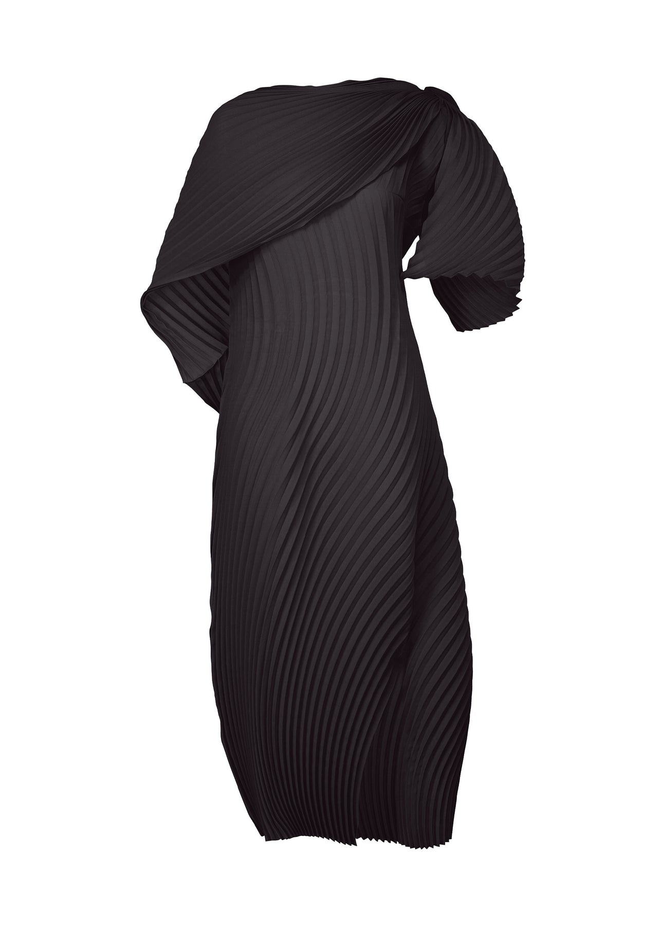 WRAPPED PLEATS DRESS - 1
