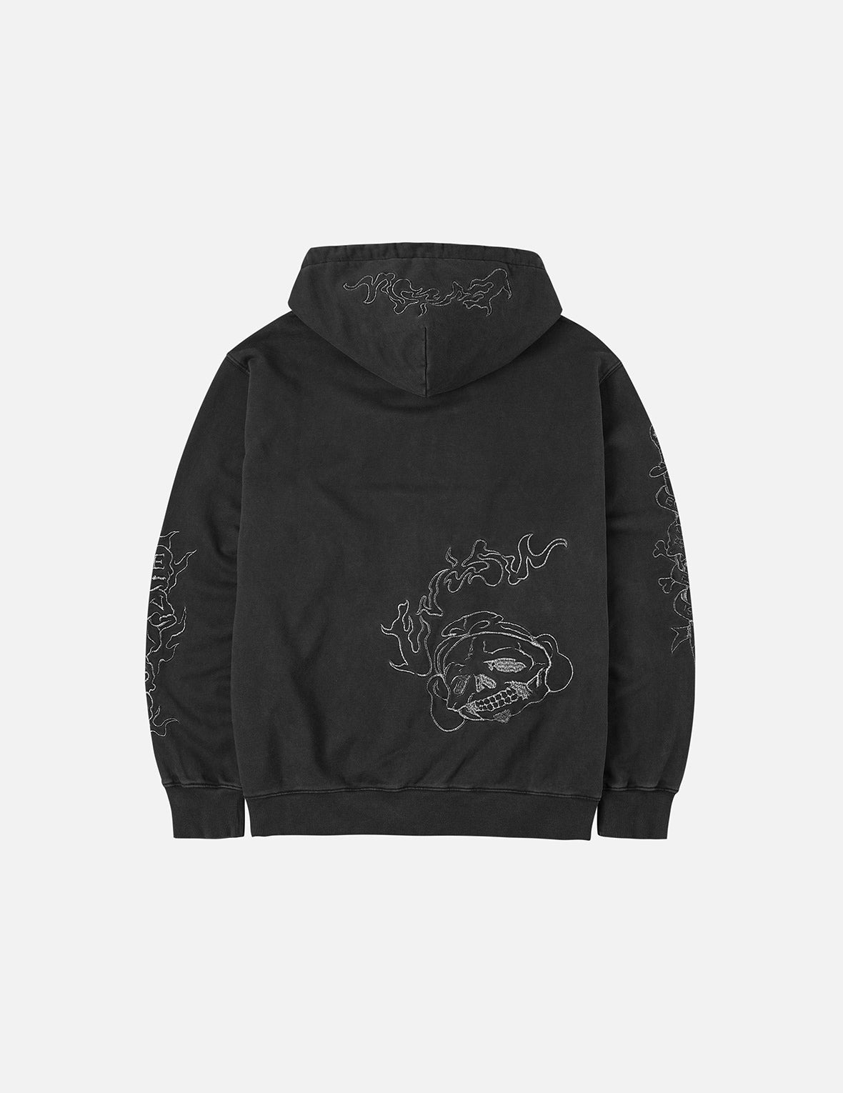 Tattoo Styles Embroidery Oversized Hoodie Jacket - 4