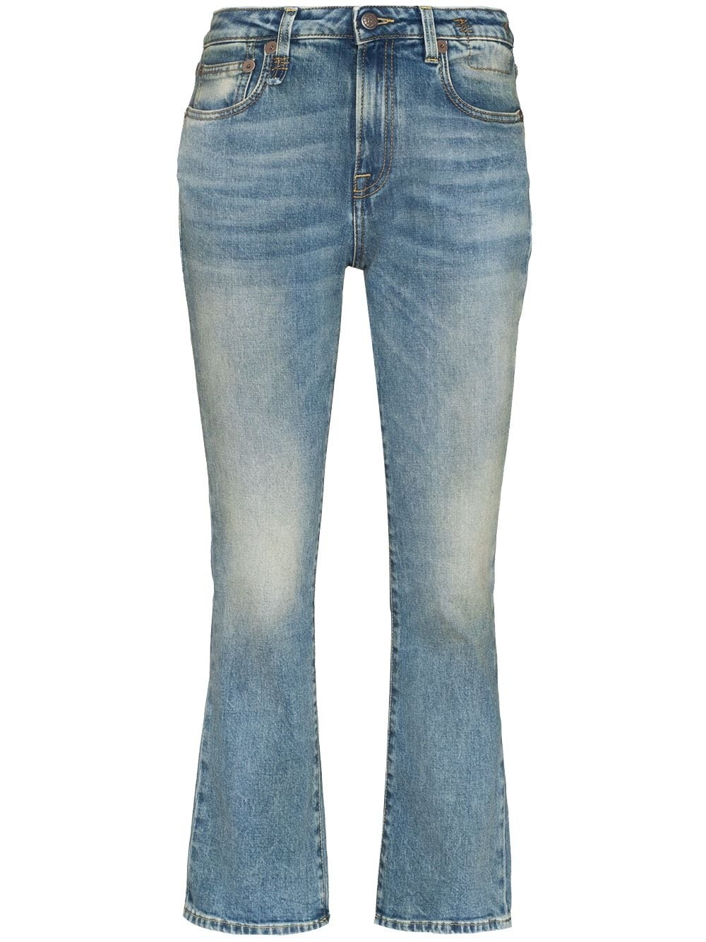 mid-rise flared jeans - 1