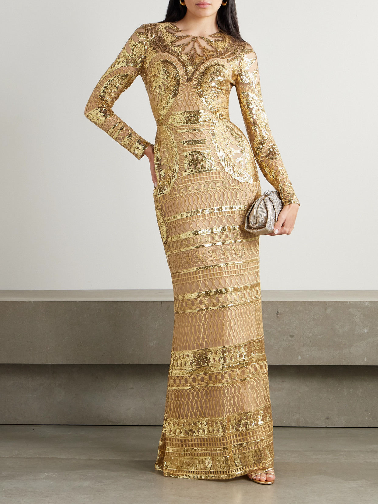Sequin-embellished Embroidered Tulle Gown - 2