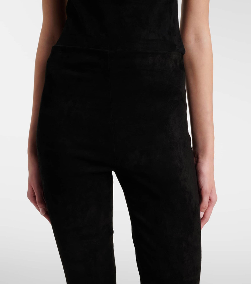 Cherilyn suede flared pants 4