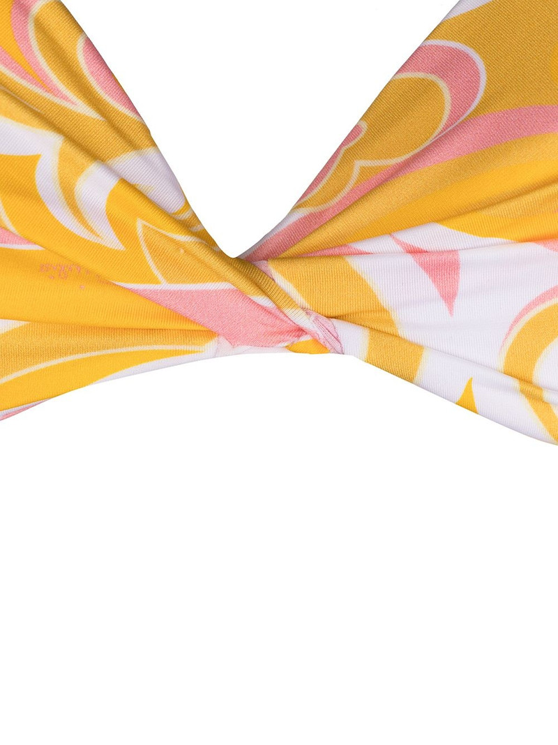 Albizia-print padded bikini top 3