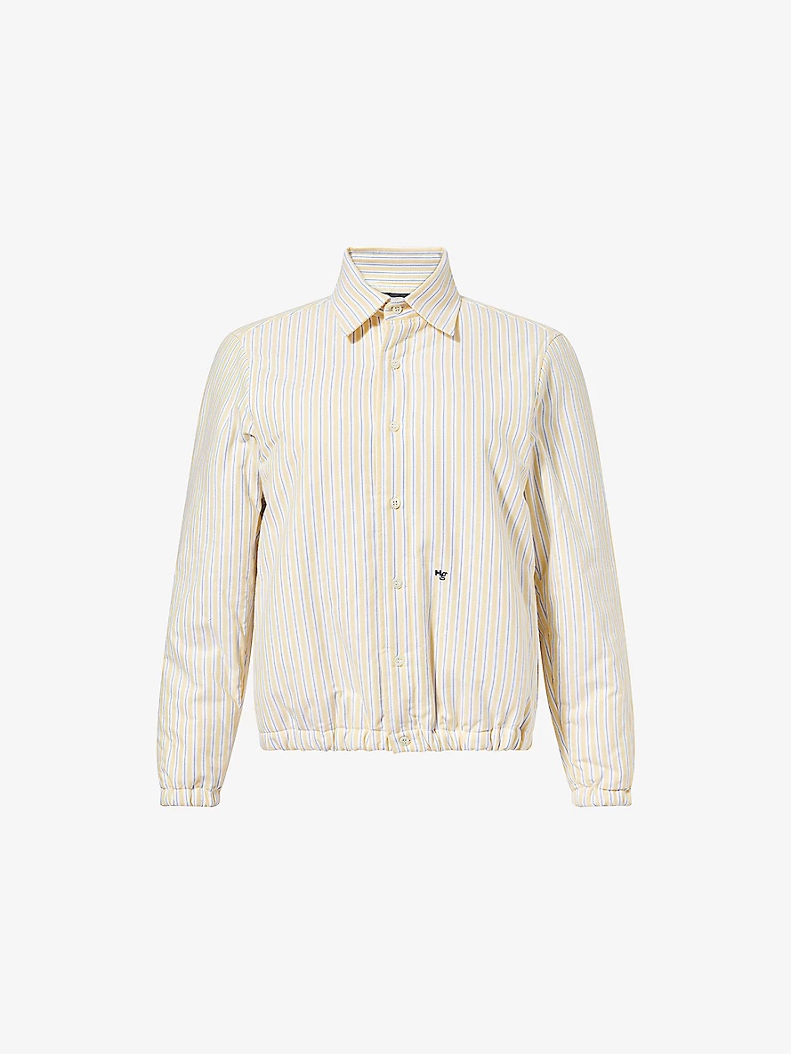 Striped Padded Cotton-Poplin Jacket - 1