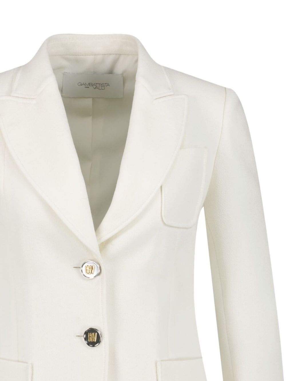 peak-lapels wool blazer - 2