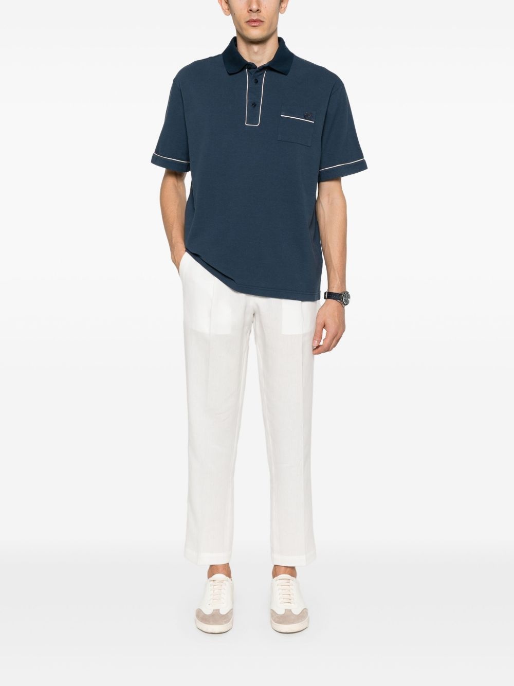 Pegaso-motif polo shirt - 2