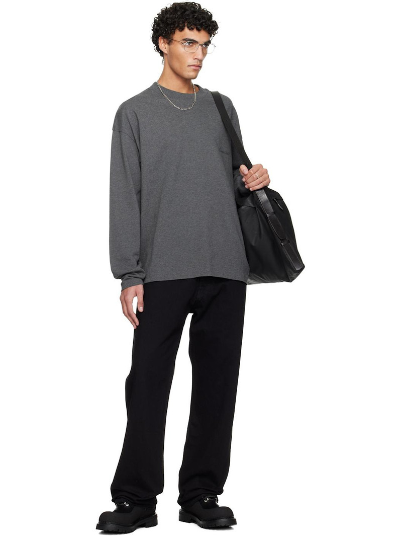 ESSENTIALS Gray Holiday Classic Long Sleeve T-shirt outlook