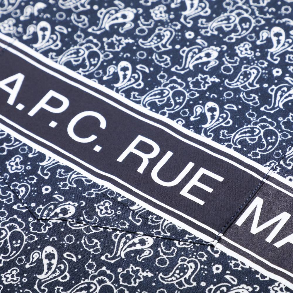 A.P.C. Logo Short-Sleeve Shirt 'Dark' - 2