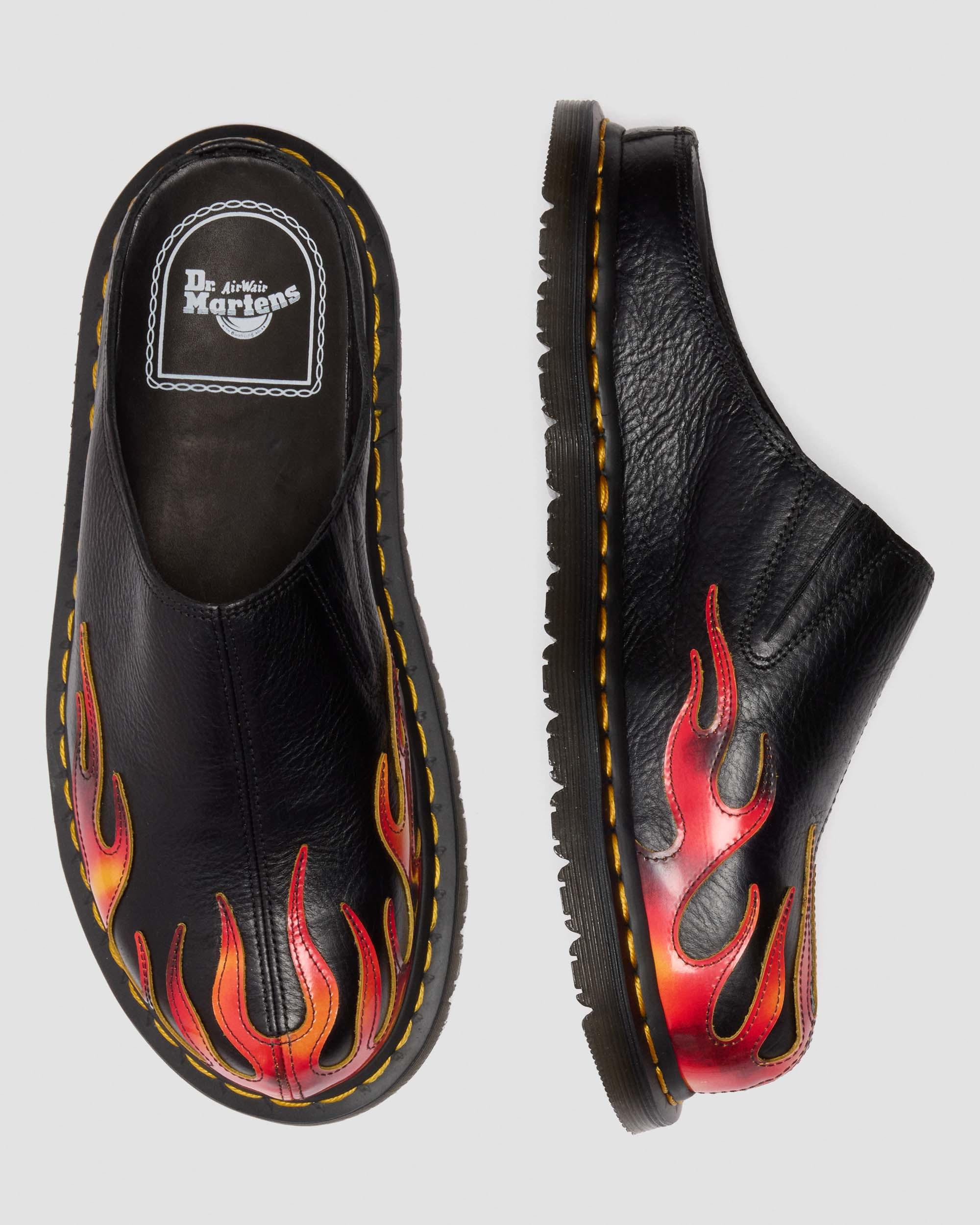 San Flame Leather Mules - 2