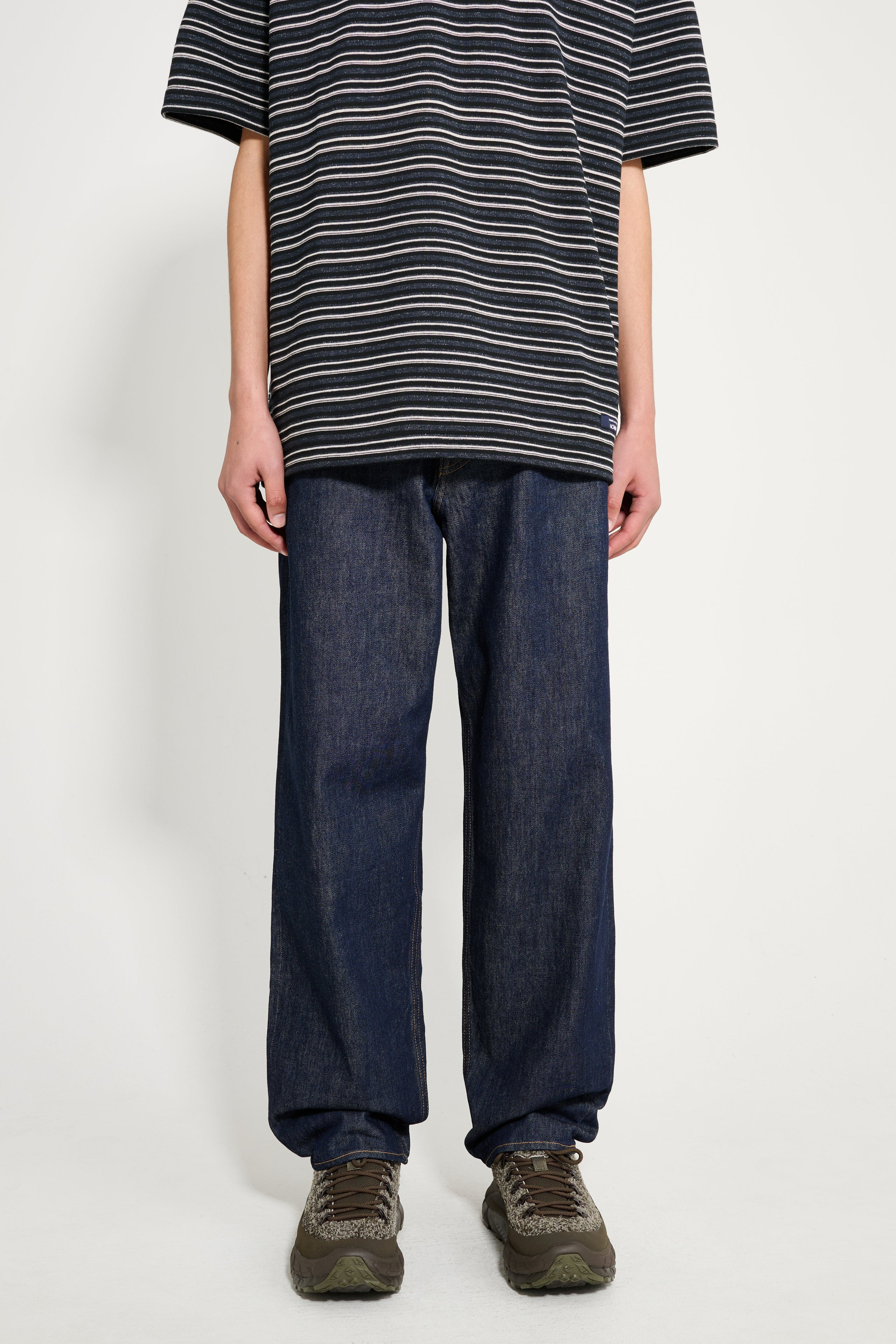 AURALEE HARD TWIST DENIM WIDE PANTS INDIGO - 2