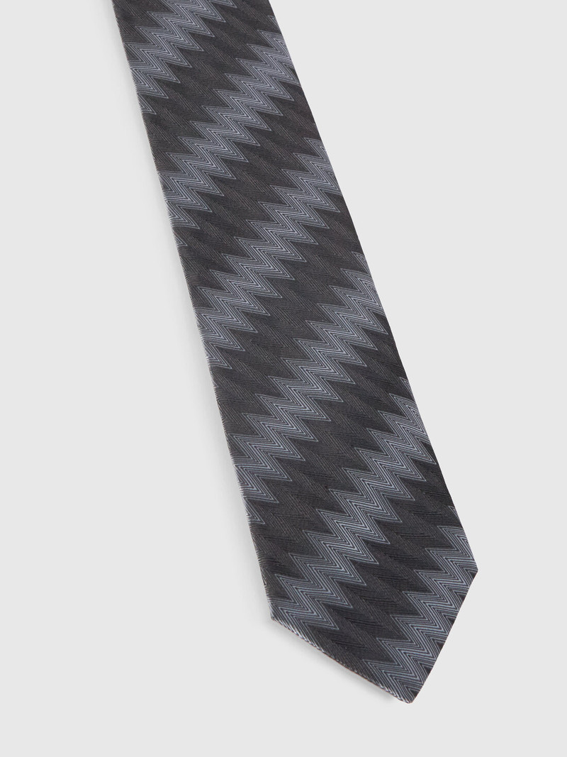 Missoni Silk tie with Greek zigzag pattern outlook