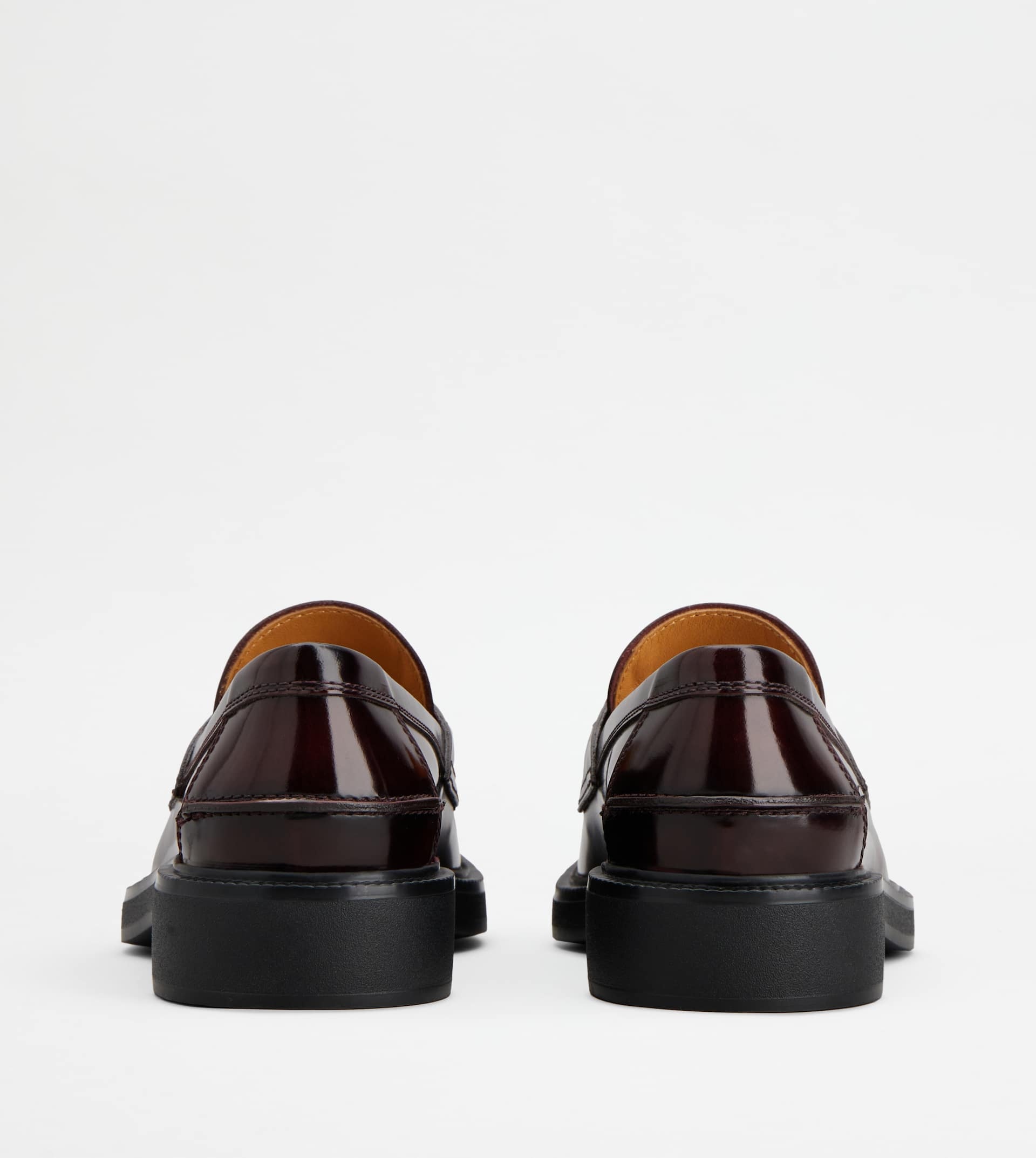 LOAFERS IN LEATHER - BURGUNDY - 2