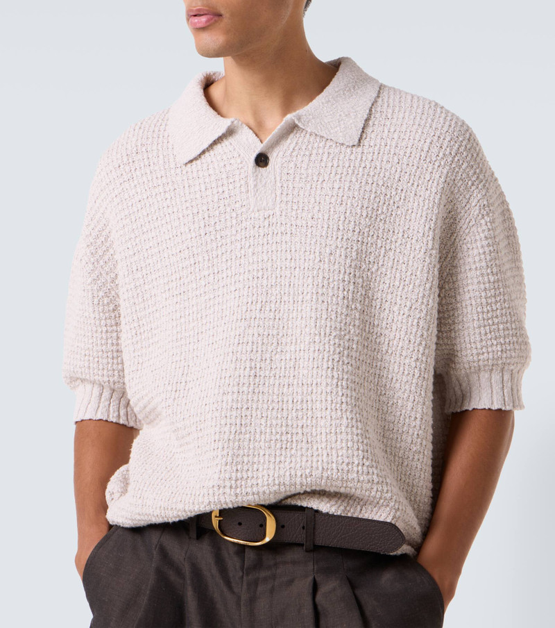 Knitted cotton polo shirt 5