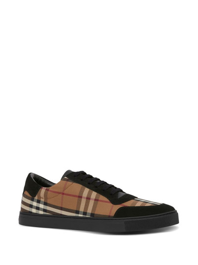 Burberry Vintage Check-print low-top sneakers outlook