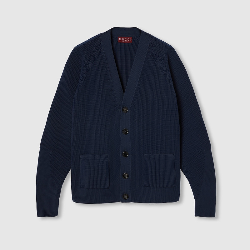 Chunky rib knit cardigan 1