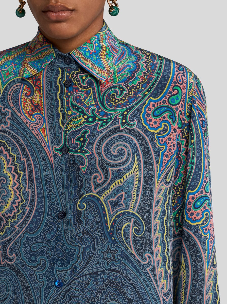 PAISLEY SILK SHIRT - 3