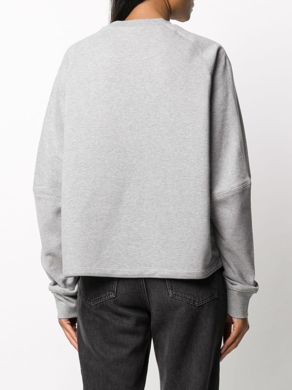 plain crew neck sweatshirt  - 3