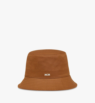 MCM Essential Logo Bucket Hat in Cotton Twill outlook