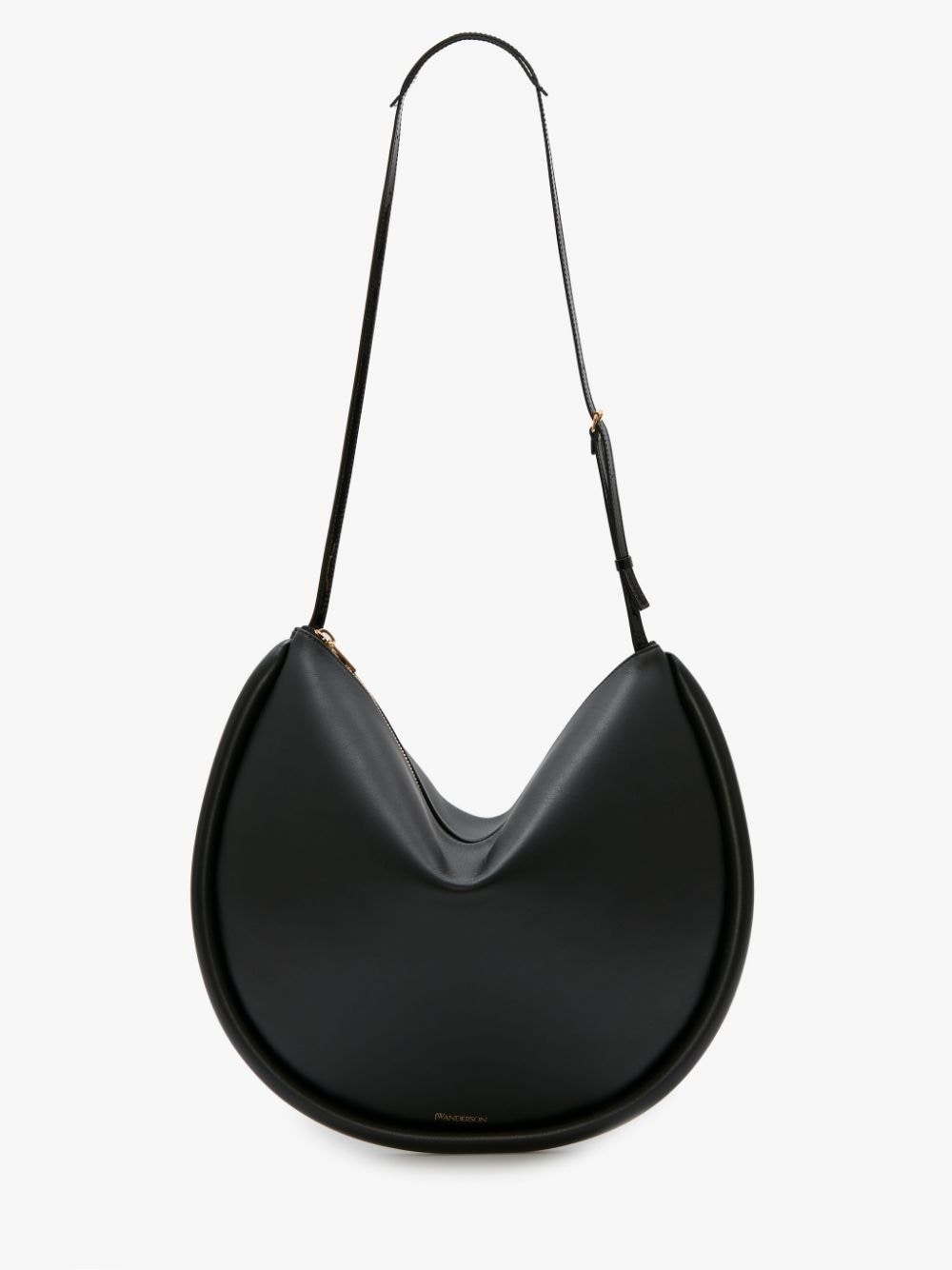 LARGE BUMPER-MOON LEATHER SHOULDER BAG - 4