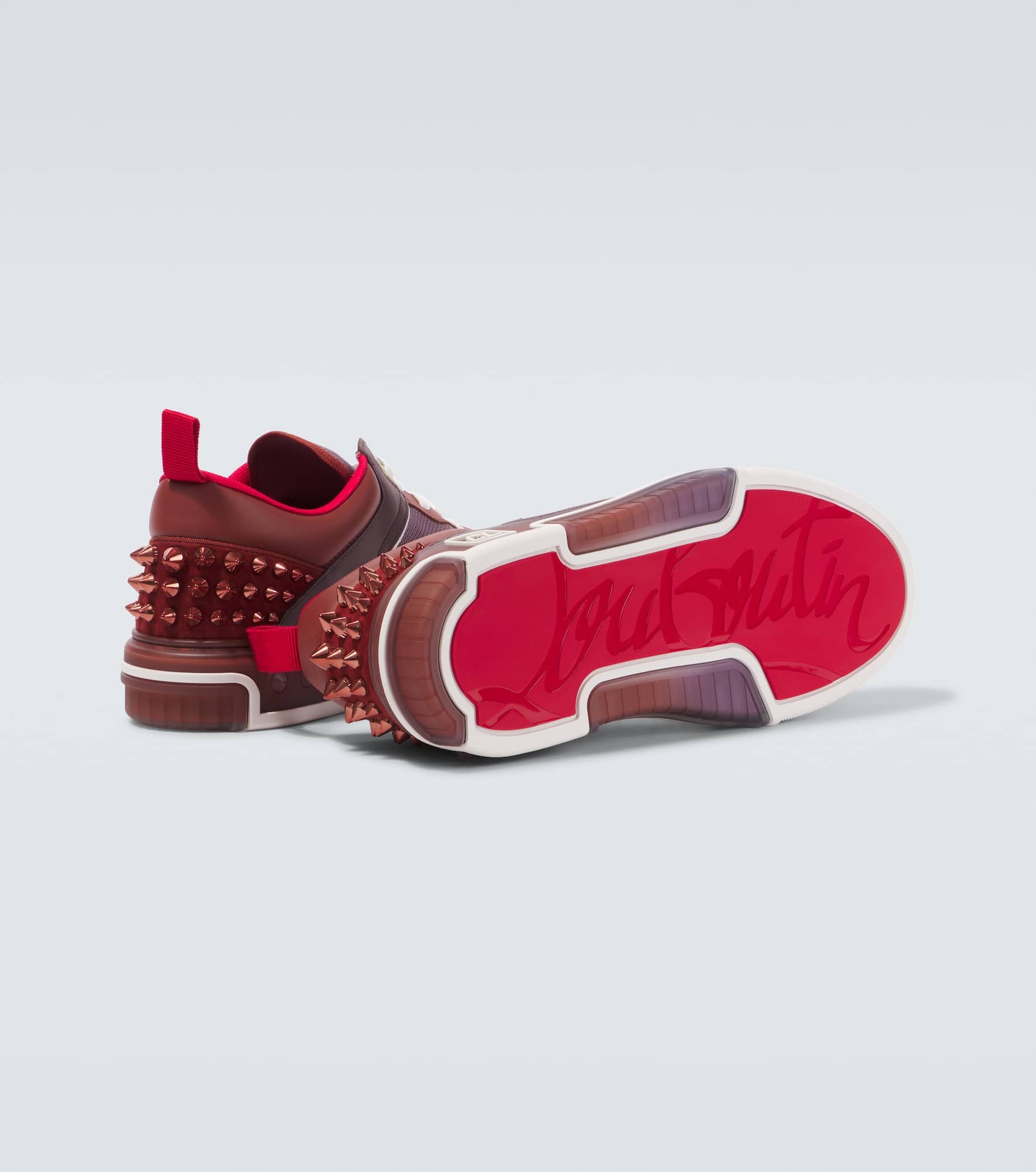 Astroloubi embellished leather sneakers - 7