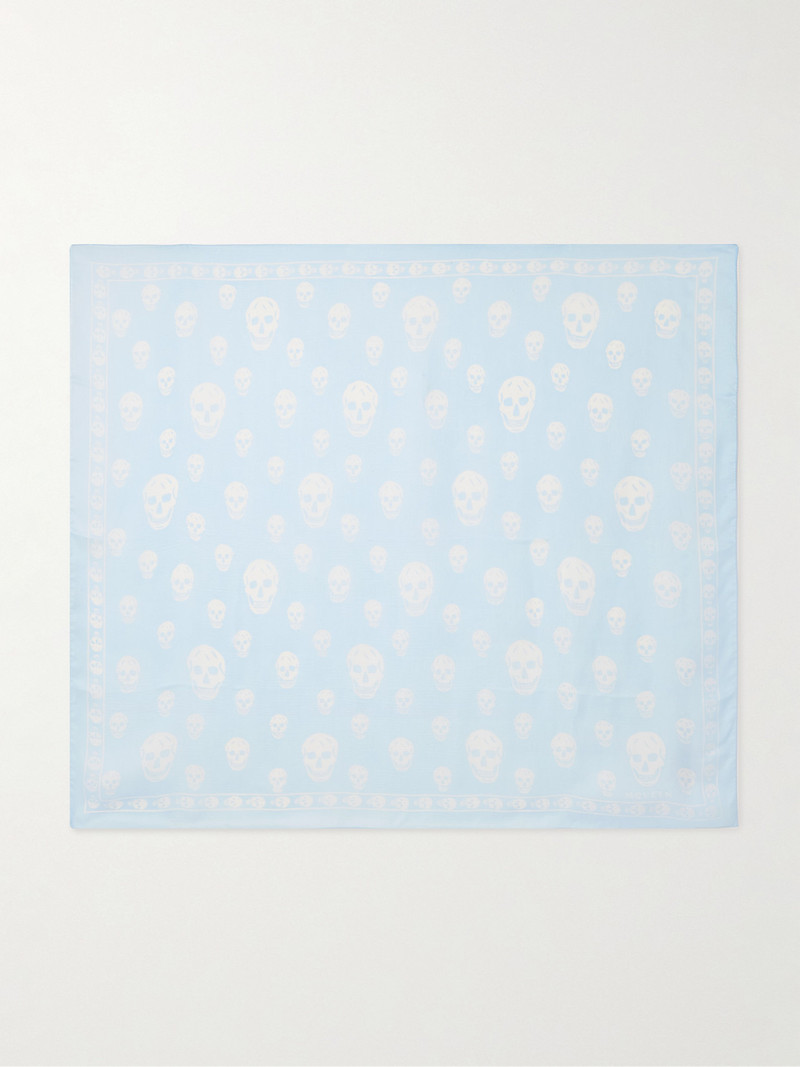 Printed Silk-chiffon Scarf 1