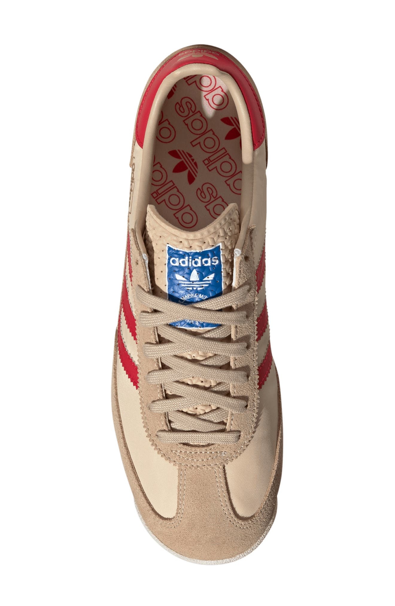 adidas Gender Inclusive SL 72 RS Sneaker in Beige/Pure Ruby/Sand at Nordstrom - 4